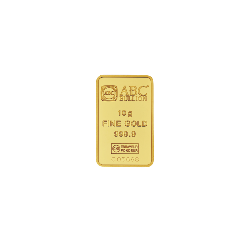10g ABC Bullion Gold Minted Tablet 9999 Gold