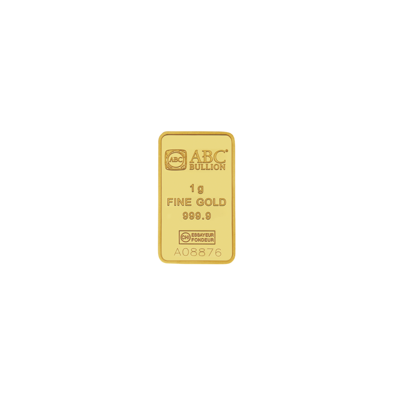 1g ABC Bullion Gold Minted Tablet 9999 Gold