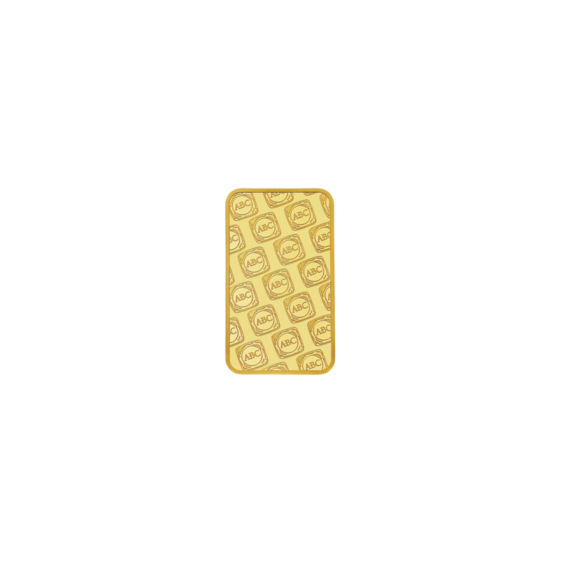 1g ABC Bullion Gold Minted Tablet 9999 Gold