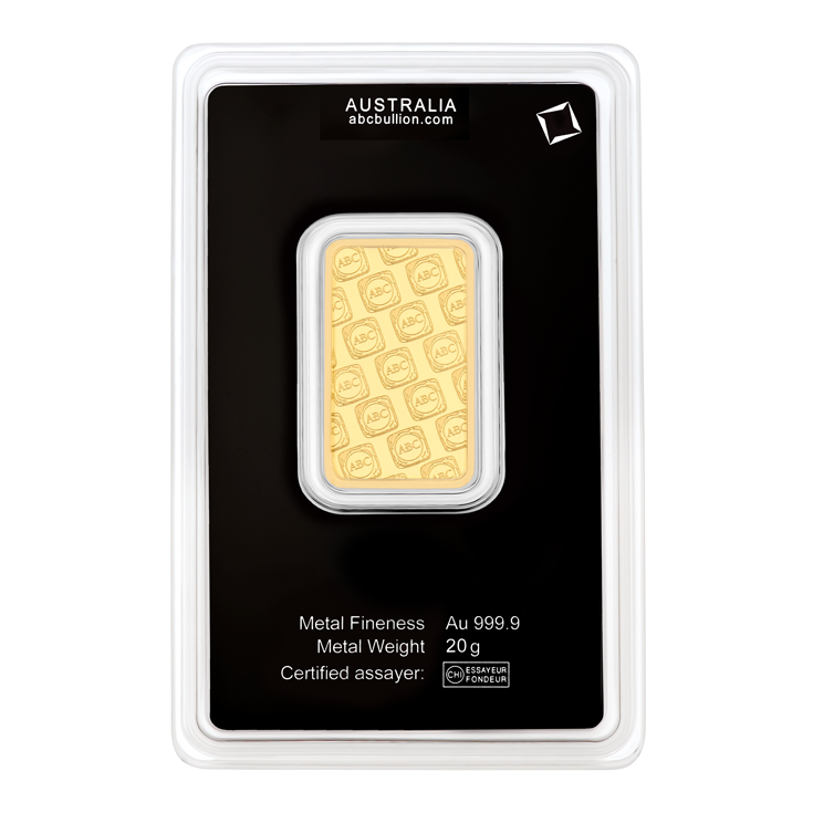 20g ABC Bullion Gold Minted Tablet 9999 Gold