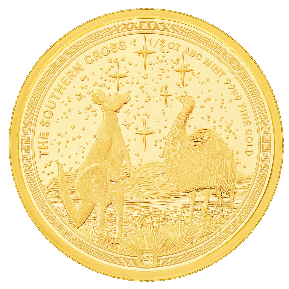 1/2oz ABC Gold Southern Cross Coin 99.99% Gold