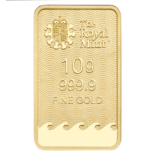 10gram Britannia Gold Minted bar 9999 Gold
