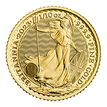 1/10oz Britannia Gold Coin 9999 Gold