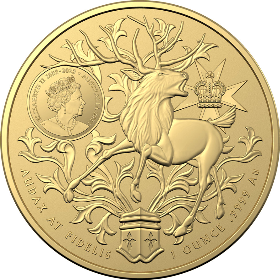 1oz Gold Australian Coat of Arms - Queensland Gold