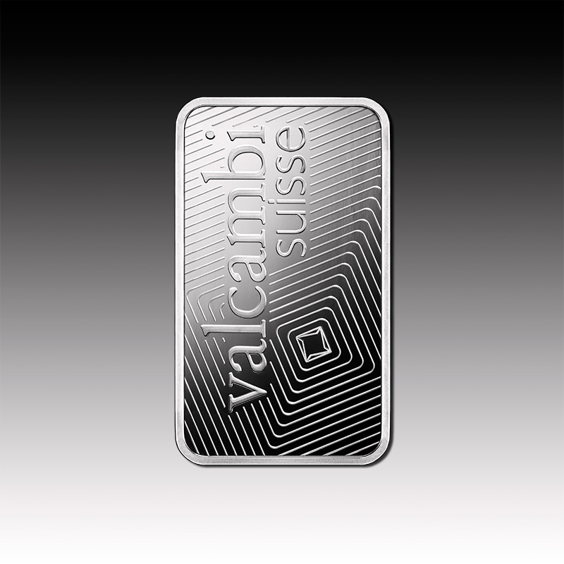 1oz Valcambi Palladium Minted bar 999.5 Palladium